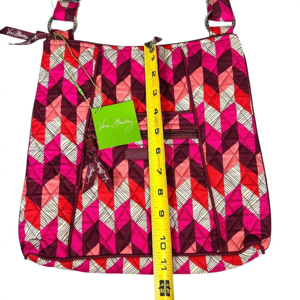 Vera Bradley Womens Hipster Bohemian Chevron Adjustable Strap Crossbody Bag - Picture 12 of 12